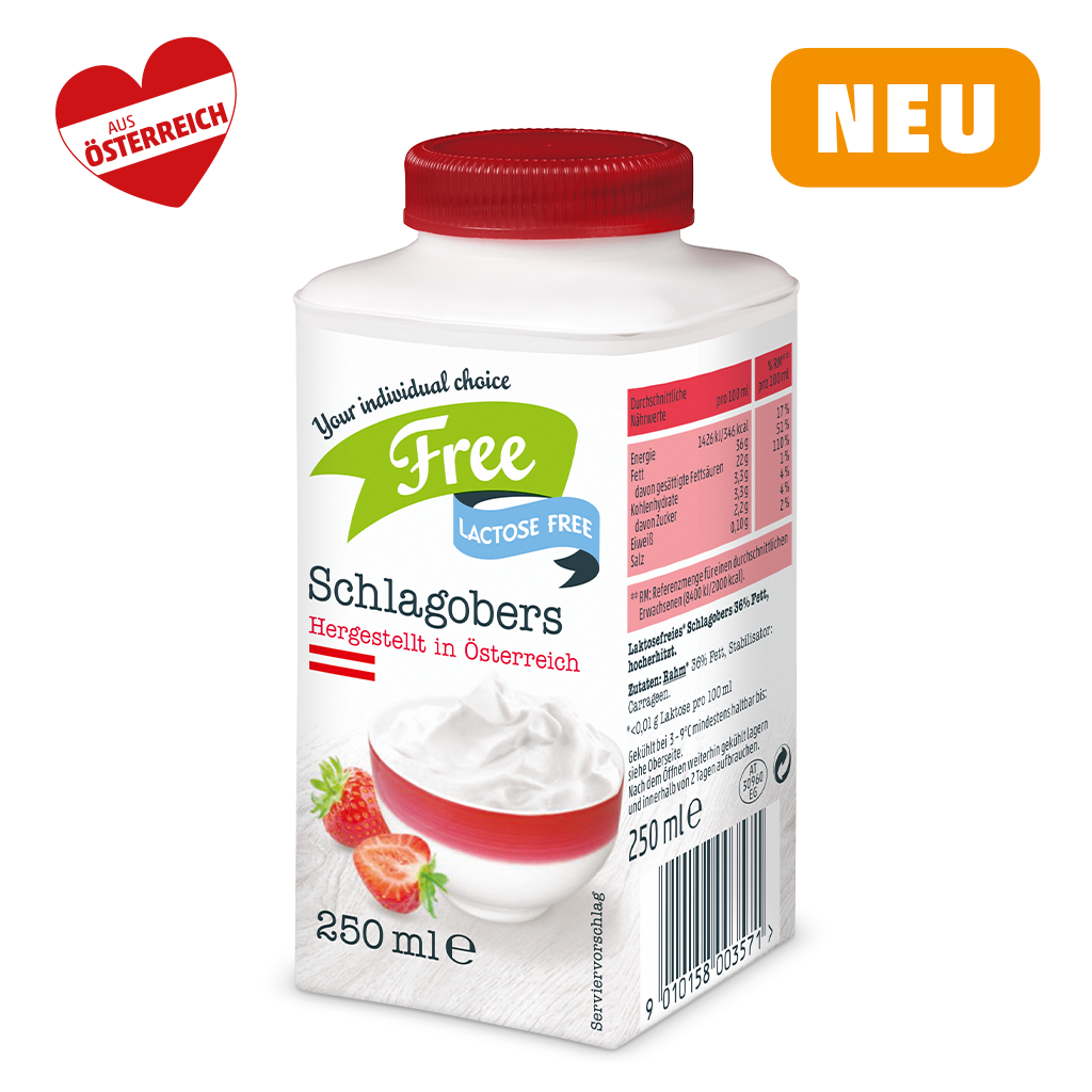 Free Schlagobers laktosefrei