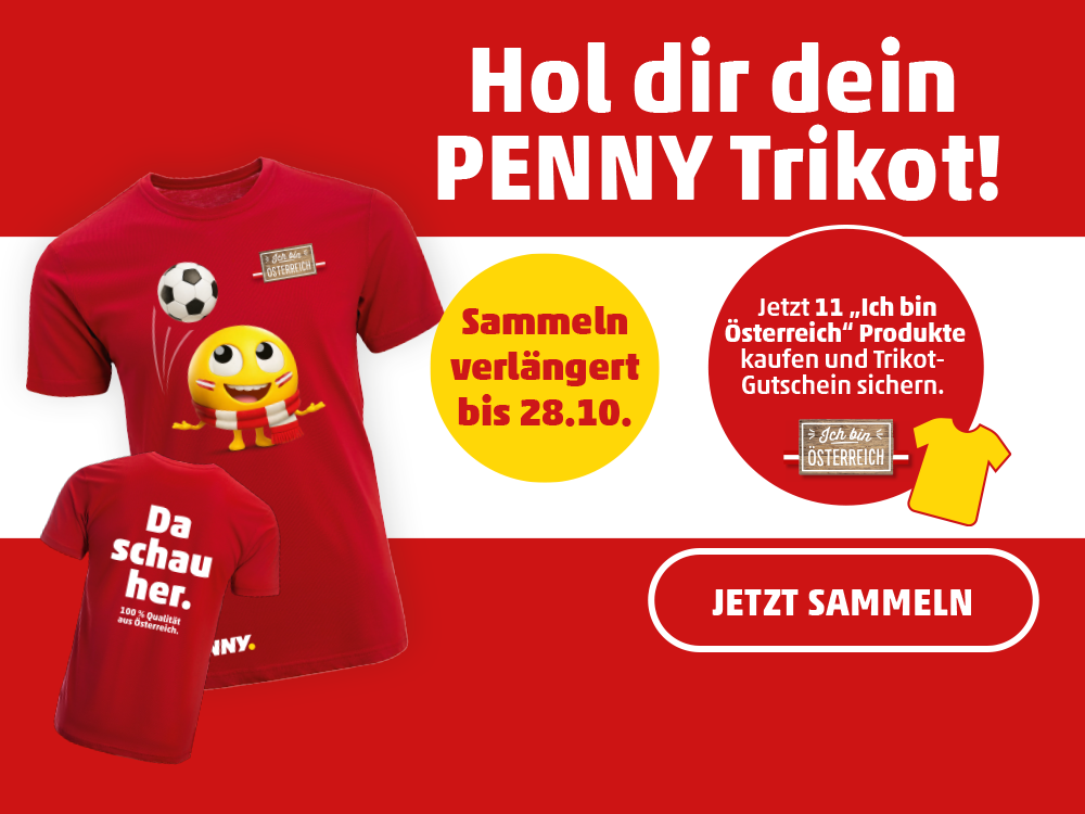 Hol dir dein PENNY Trikot: Sammeln verlängert bis 28.10.