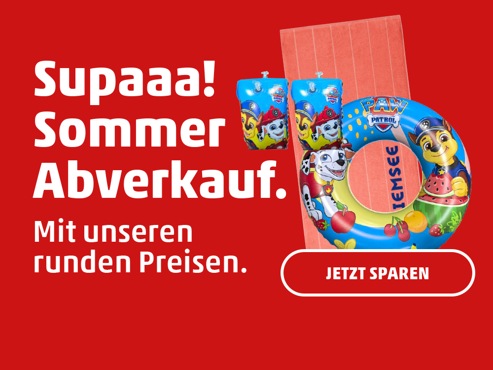 Supaaa! Sommer Abverkauf. Mit unseren runden Preisen.