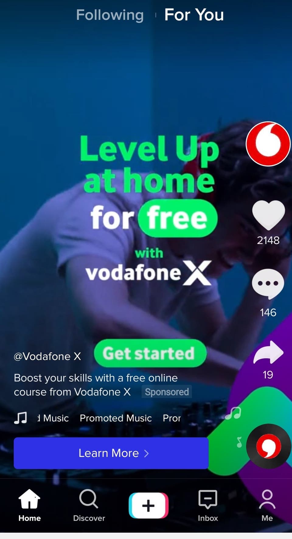 Vodafone X case study for Carat Media