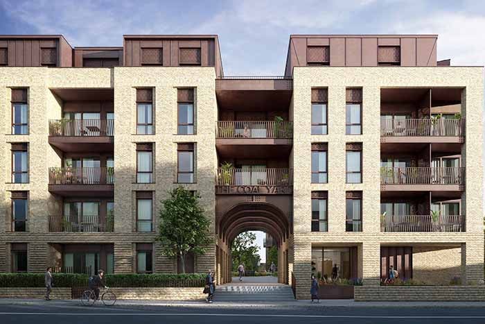 CGI on what the Coal Yard in Herne Hill will look like