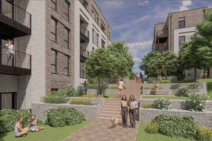 CGI of how Bath Road Brislington development will look.