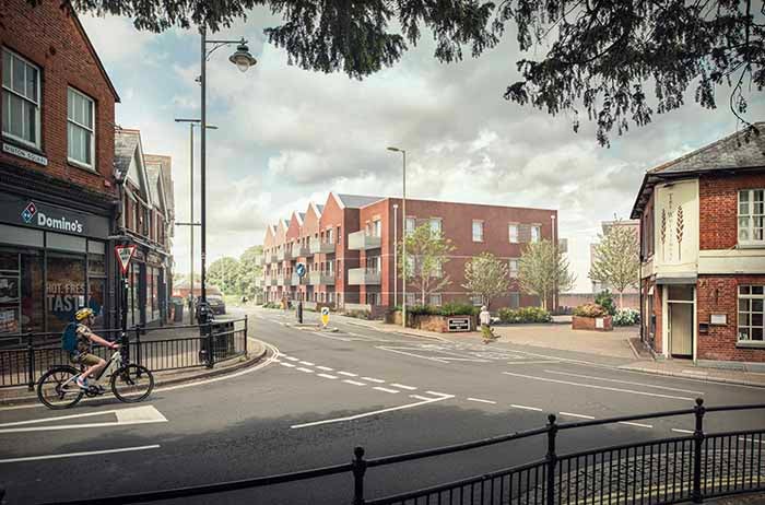 CGI of how Saxon Court housing development will look.
