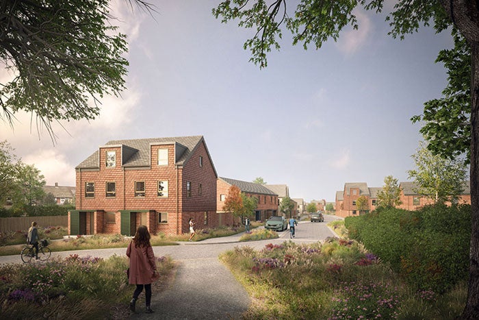 CGI of housing development