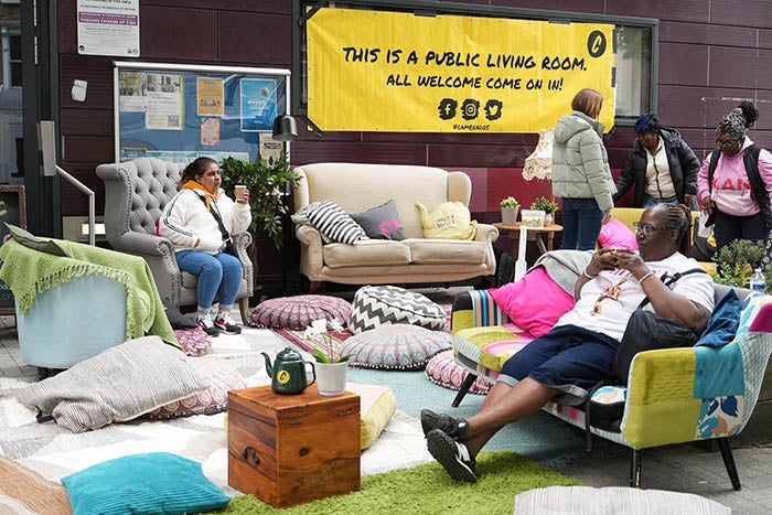 The Public Living Room at Vantage Point, Hackney
