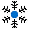A pictogram of a snowflake