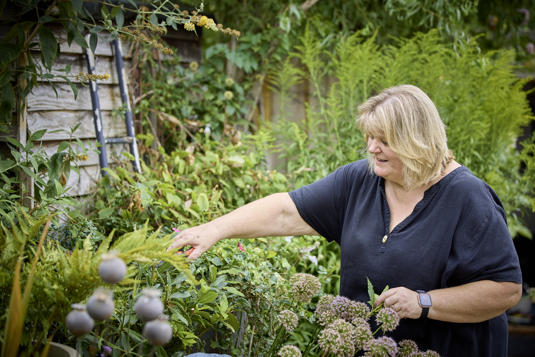 Home garden in Bloom winner in her garden