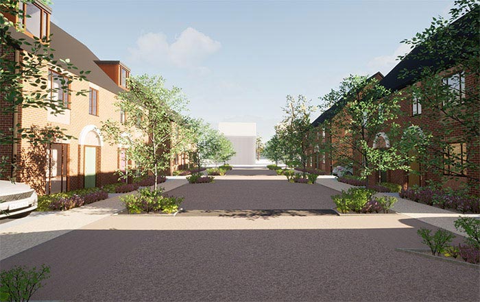 Proposed street view of Windmill Court