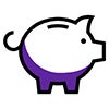 Pictogram of a piggy bank