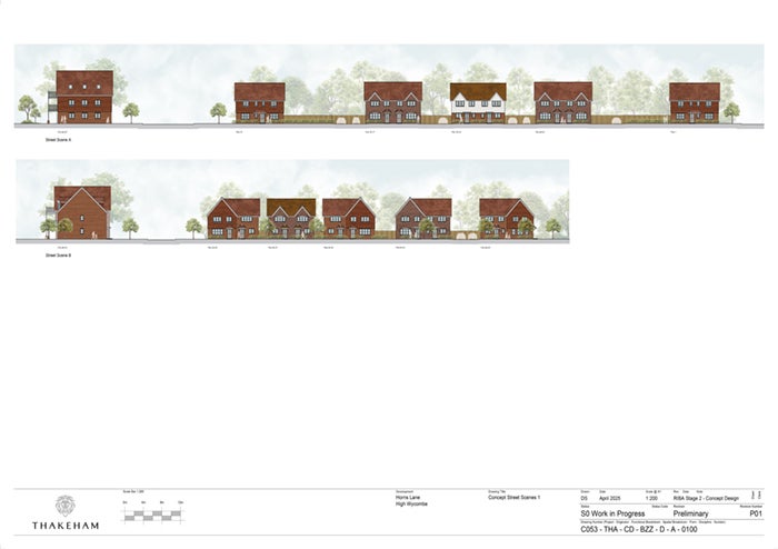 Horns Lane - Street scene