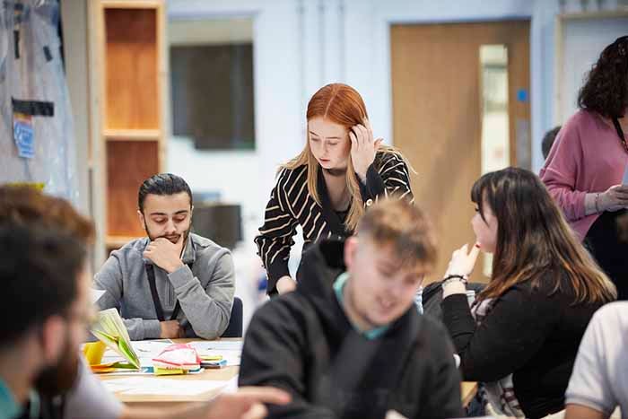 Attendees at an apprenticeship event