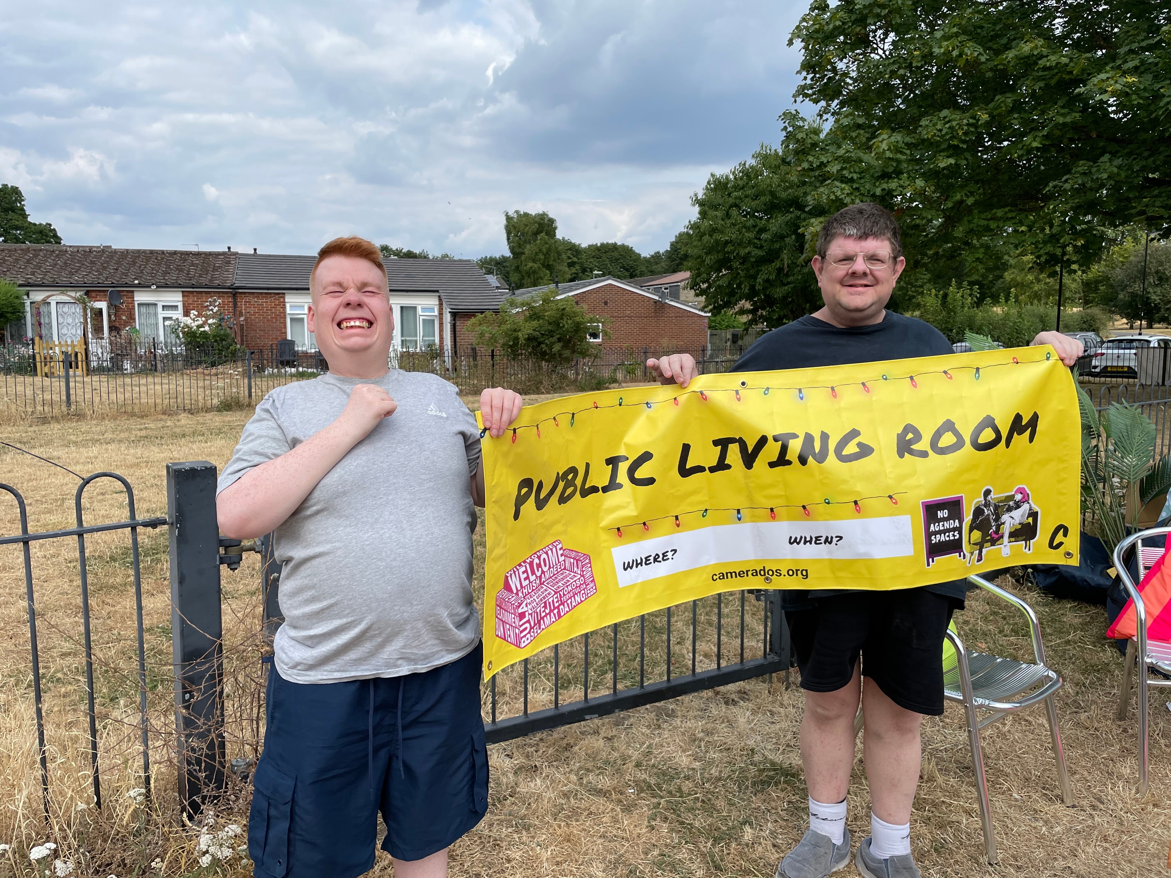 Photos of Andrew and Elliot – both volunteers with Westside Community Association