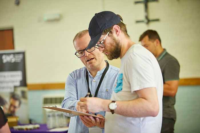 SNG colleague and resident at consultation event