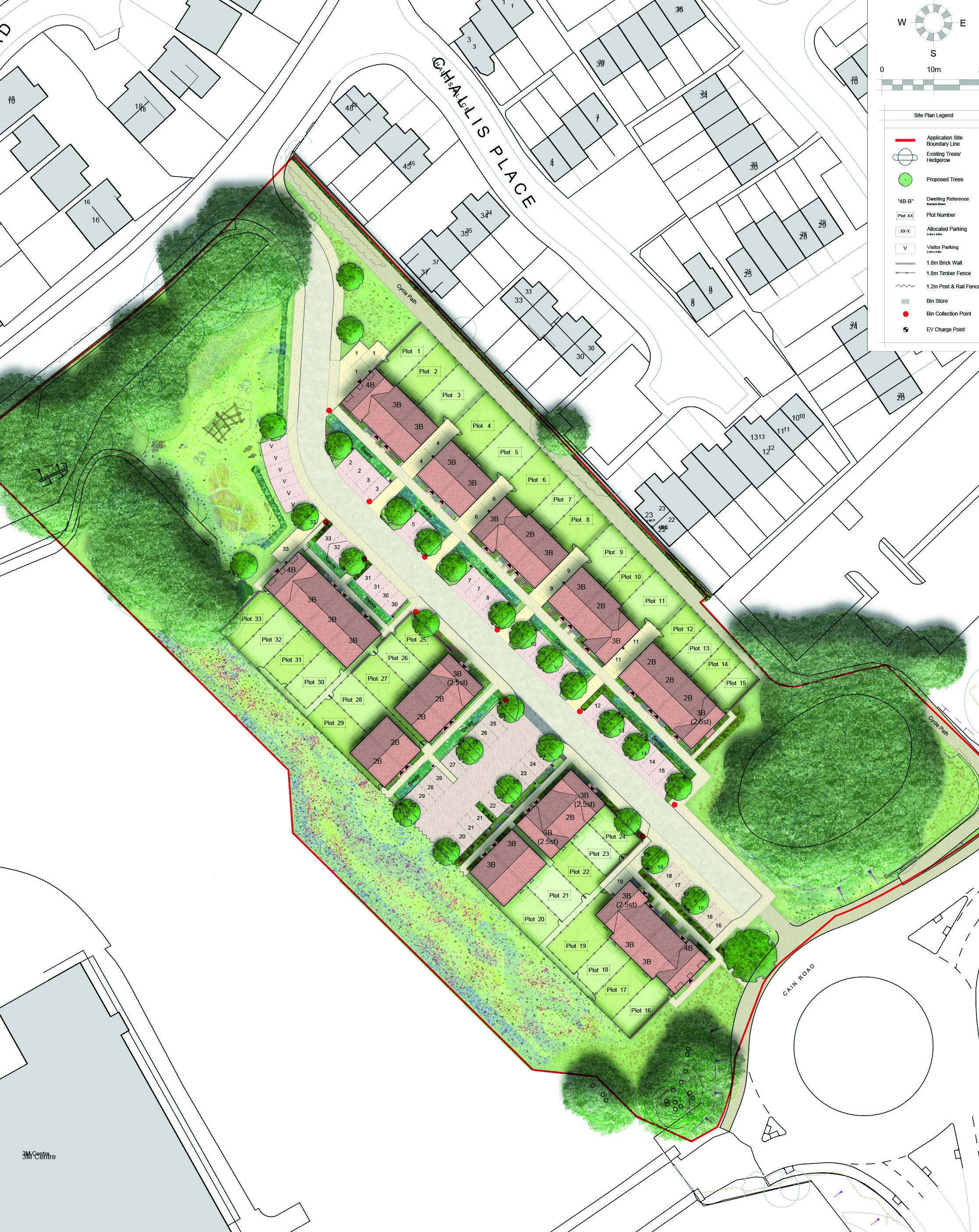Plan of the Turnpike Road site