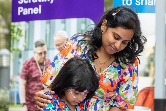 Customer and their child