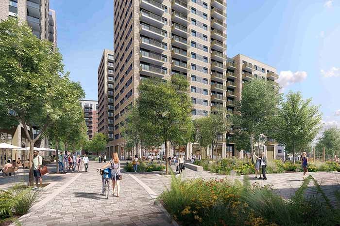 CGI of the development at Dollis Hill