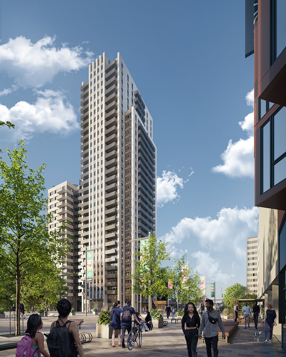 CGI of Wembley development