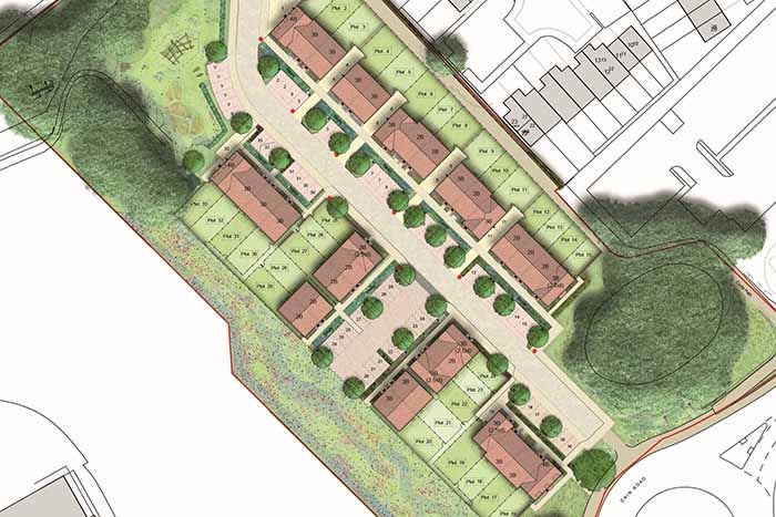 Site drawing of the Turnpike Road site