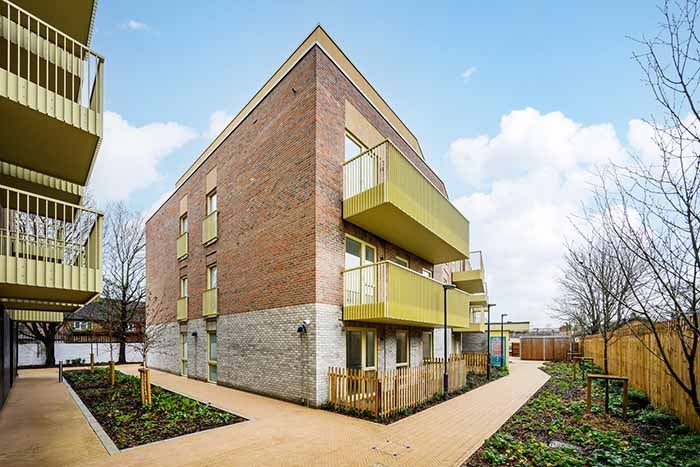 External view of London Road, Brentford, apartments.