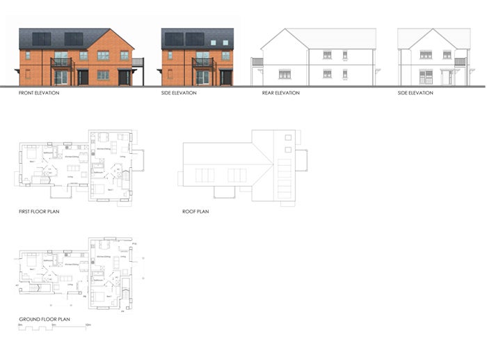 East Hanney house types plots 7-10