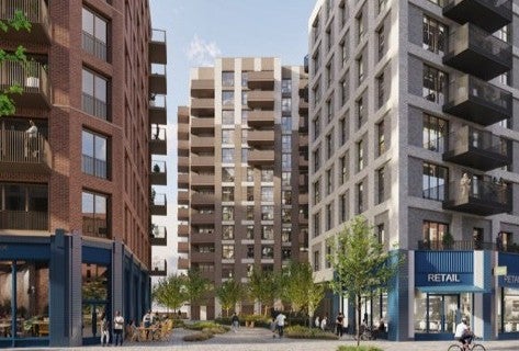 CGI of how SNG homes at Brent Cross Town will look
