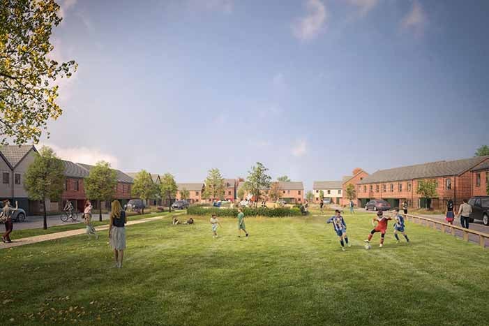 CGI of proposed Camrose development in Basingstoke
