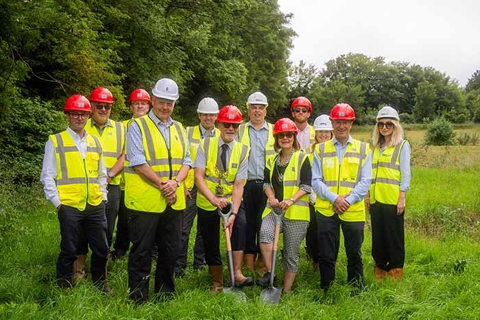The Mayor and Mayoress of Dorchester pose with guests from SNG, Duchy of Cornwall and CJ Fry & Son.