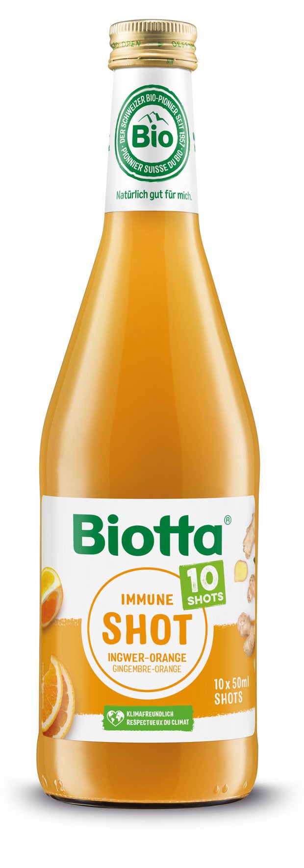 Biotta Bio Vital Shot gingembre-vinaigre de cidre 16 x 60 m