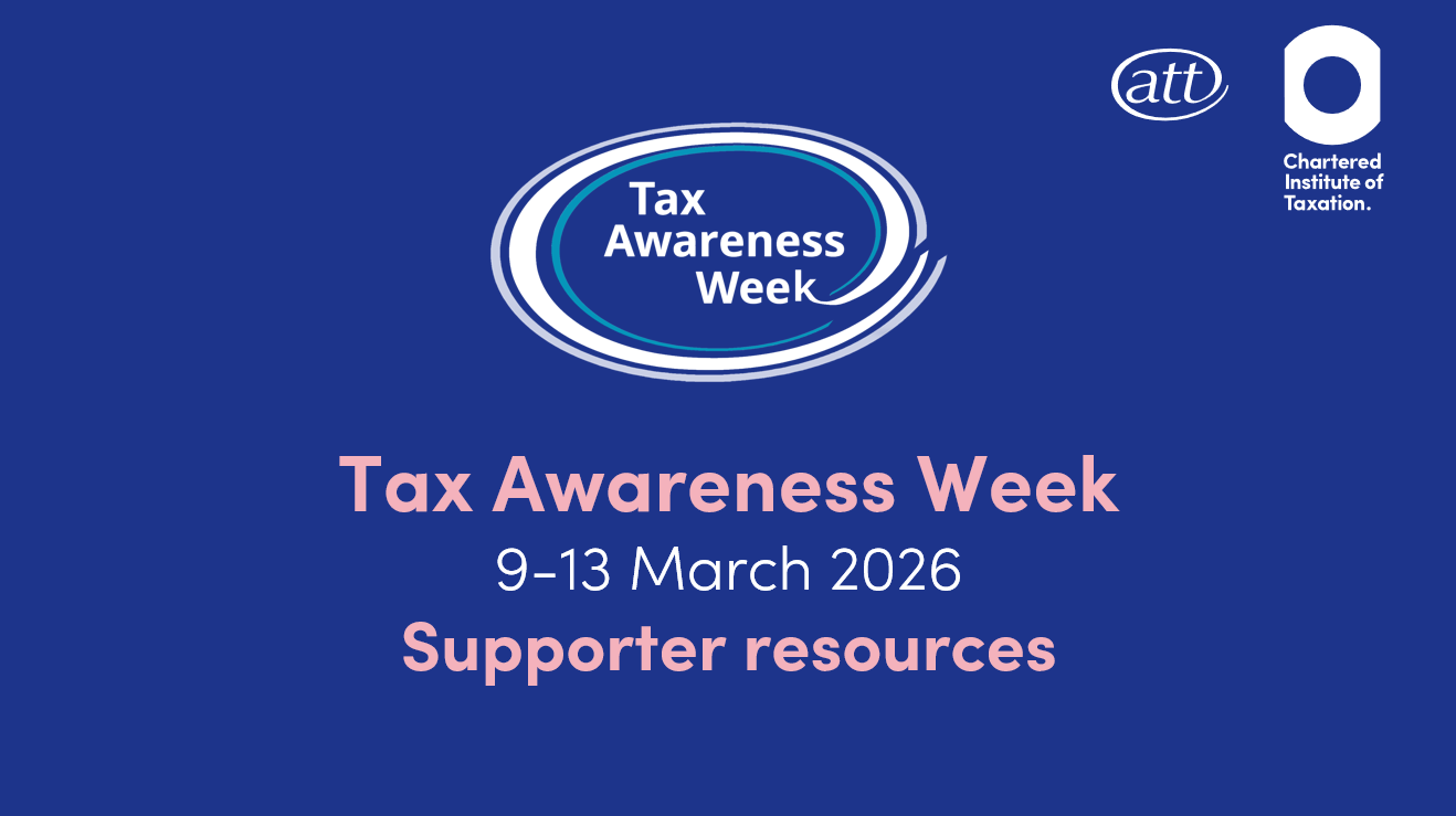 Cover image from Tax Awareness Week supporter resources pack