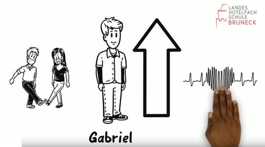 Gabriel stellt die LHFS Bruneck vor