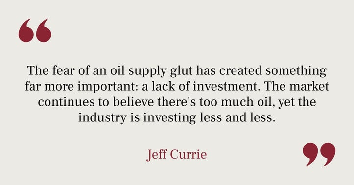 Scroll through to explore six key quotes from Jeff Currie