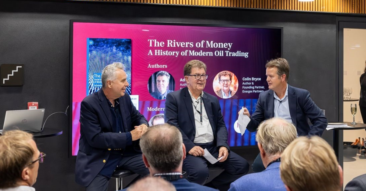From left to right: Adi Imsirovic, Colin Bryce and host Paul Chapman
