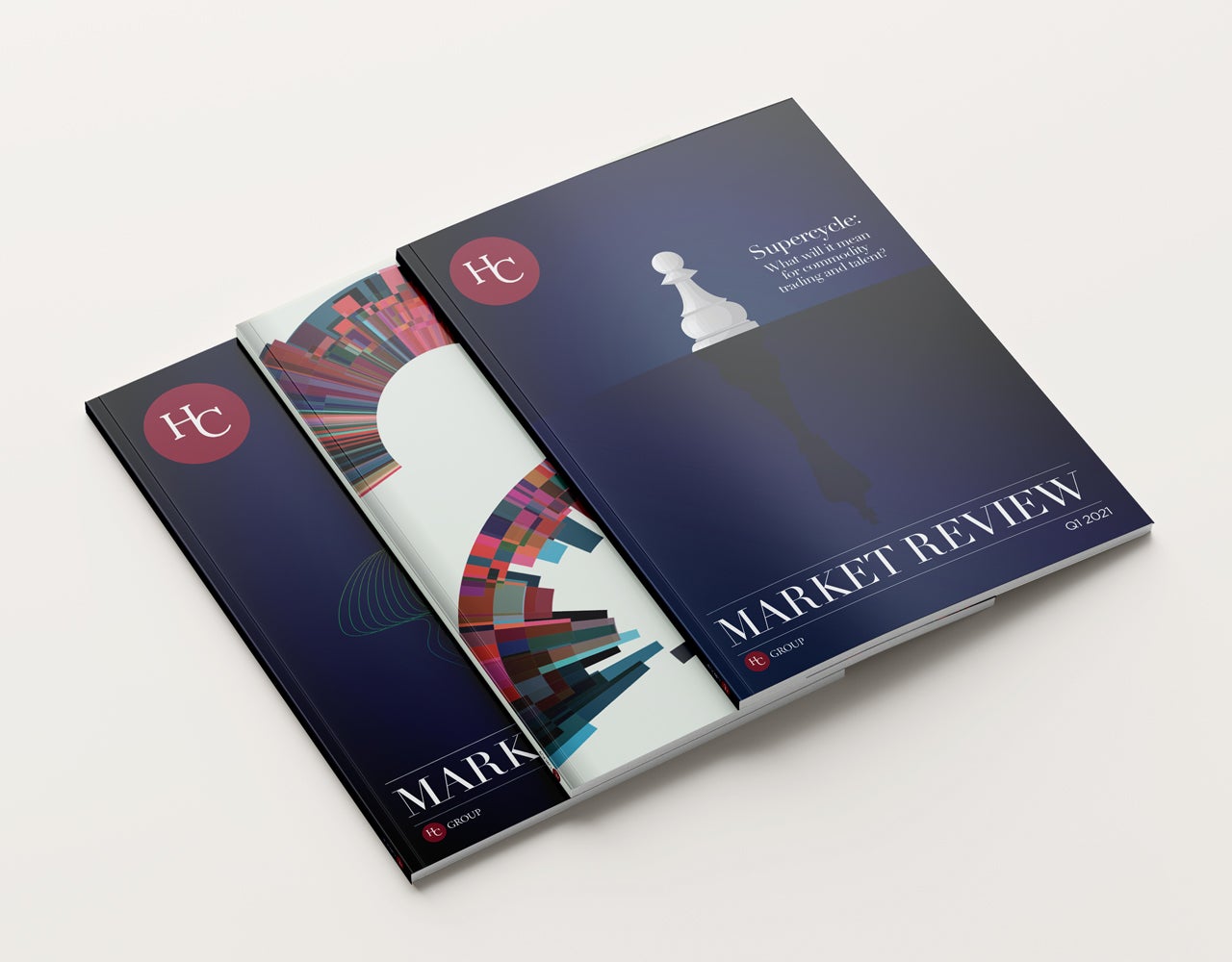 HC Group Market Review Brochure Covers