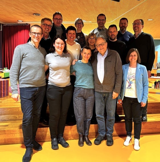 Schulbesuch in Wutöschingen: Mitarbeiterinnen und Mitarbeiter der Landesschuldirektion und der Pädagogischen Abteilung 