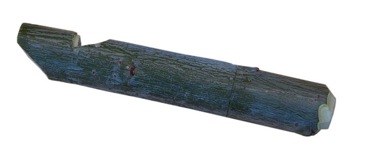 Maienpfeife, bei der Kern des Mundstückes und Stöpsel getrennt sind: MP05A