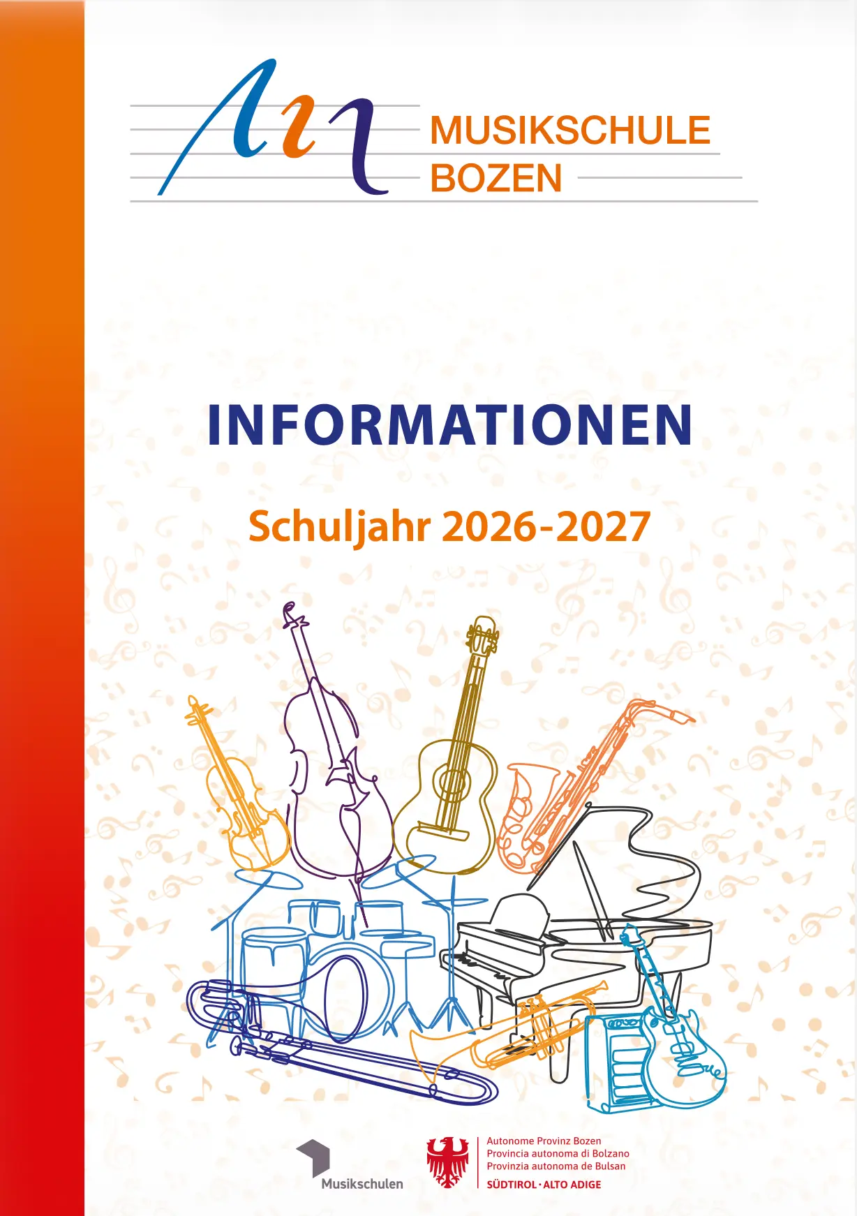 INFORMATIONEN Musikschule Bozen Schuljahr 2026-2027