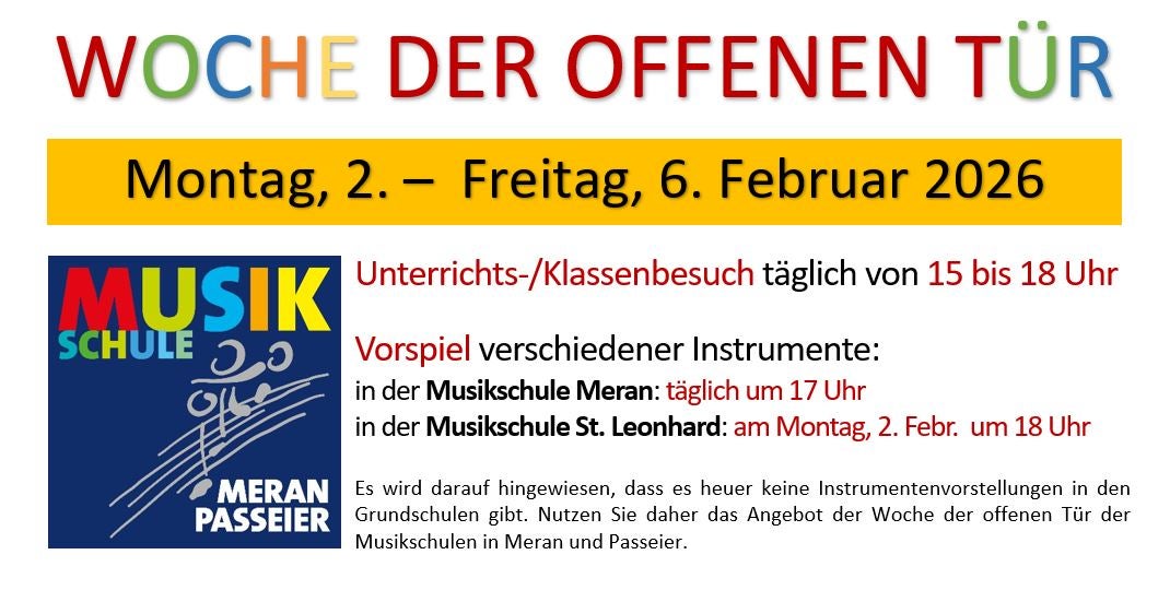 Woche der offenen Tür