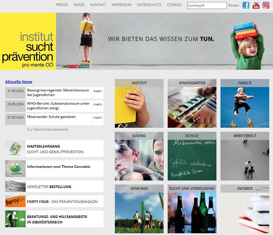 [Externer Link] Institut Suchtprävention