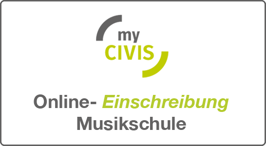 Banner myCIVIS - Online-Einschreibung Musikschulen