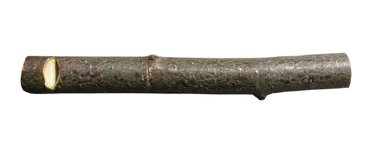 Maienpfeife, bei der Kern des Mundstückes und Stöpsel aus einem Stück sind: MP10