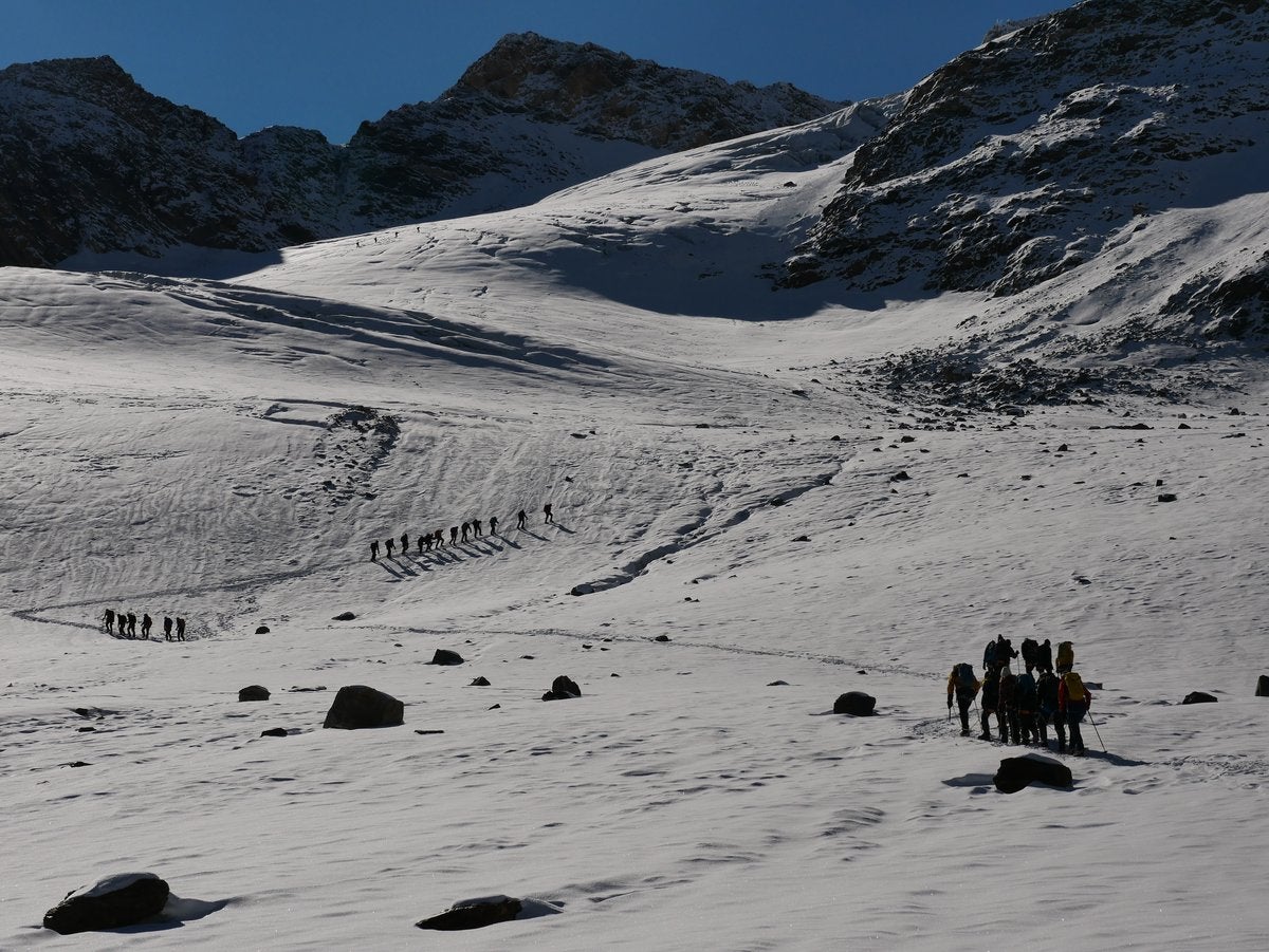 Seilschaften am Suldner Gletscher
