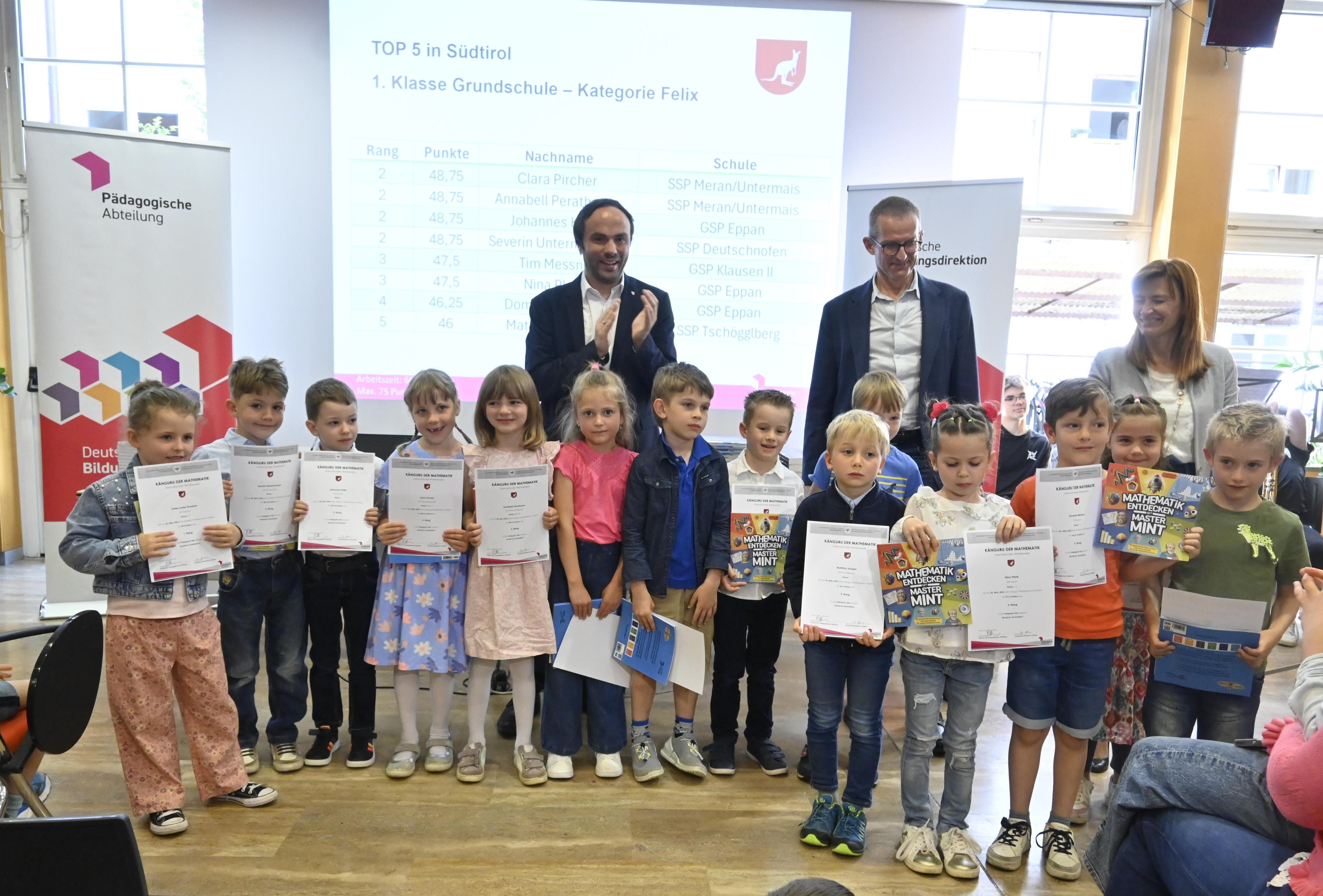 1. Klasse Grundschule - Kategorie Felix (Foto: Margit Pichler)