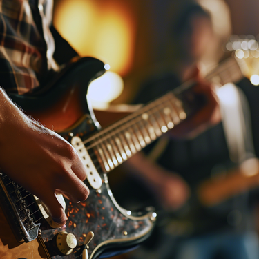 Detailansicht E-Gitarre (Foto: Shutterstock)