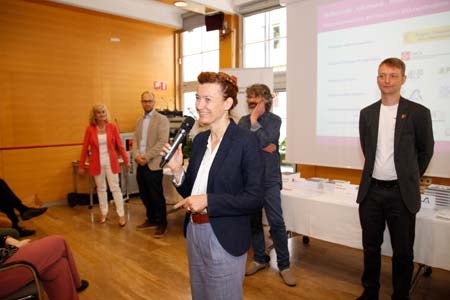 Landesschuldirektorin Sigrun Falkensteiner bei der heutigen Prämierungsfeier (3. Juni)