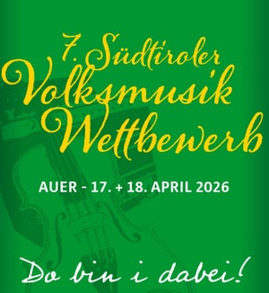 156&nbsp;junge Teilnehmerinnen und Teilnehmer haben sich zum heurigen&nbsp;Südtiroler Volksmusikwettbewerb&nbsp;angemeldet, der seit 2012 im Zwei-Jahres-Rhythmus ausgetragen wird. Die siebte Ausgabe des Wettbewerbes am 17. und 18. April in Auer steht unter dem Motto Do bin i dabei!; Veranstalter ist das Referat Volksmusik in der Landesdirektion Deutsche und ladinische Musikschule in Zusammenarbeit mit dem Südtiroler Volksmusikverein.