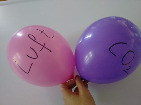 Luftballons mit Gasfüllung