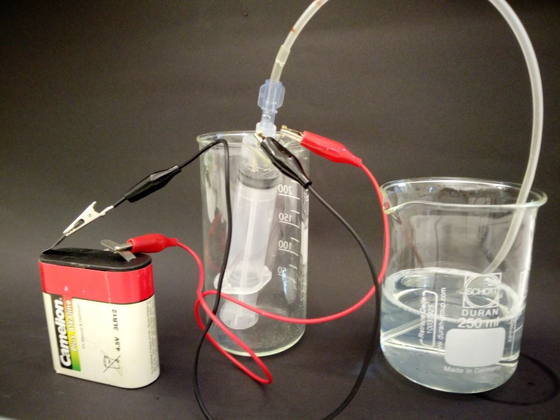 Elektrolyse-Experiment