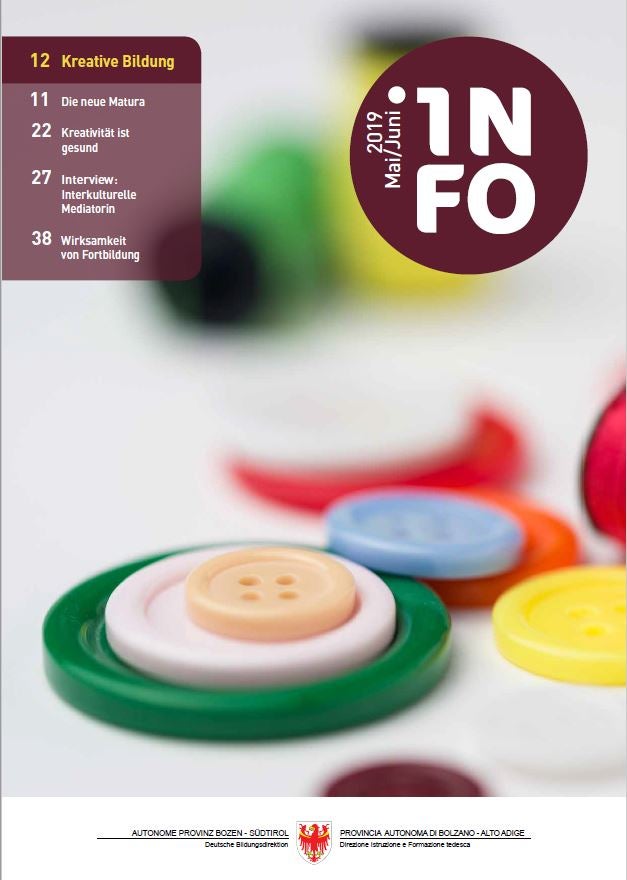 INFO Mai/Juni 2019: Kreative Bildung