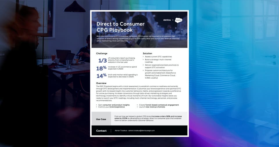 Direct To Consumer CPG Playbook 