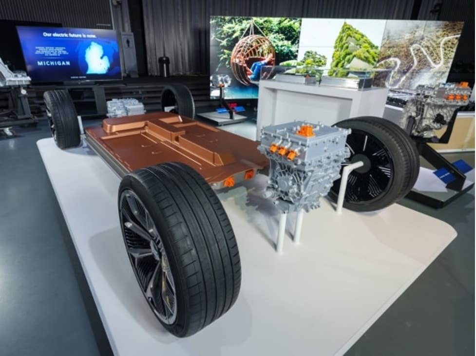 GM's Ultium platform reimagines discrete components, instead thinking platform-first. Img source: General Motors 